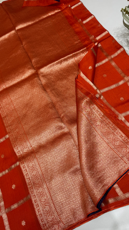 Semi Munga Crepe Saree