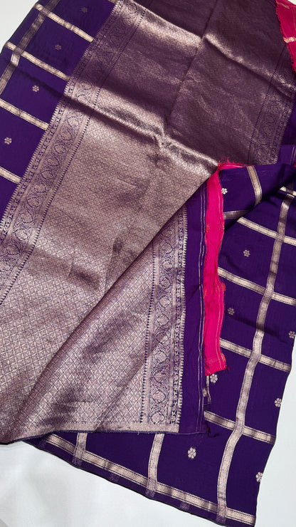 Semi Munga Crepe Saree