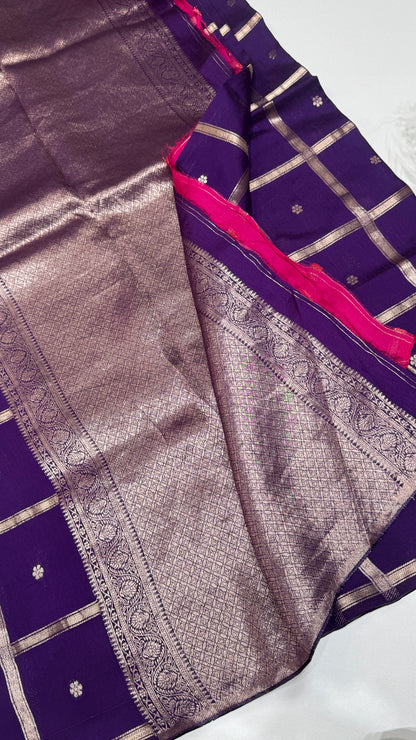 Semi Munga Crepe Saree