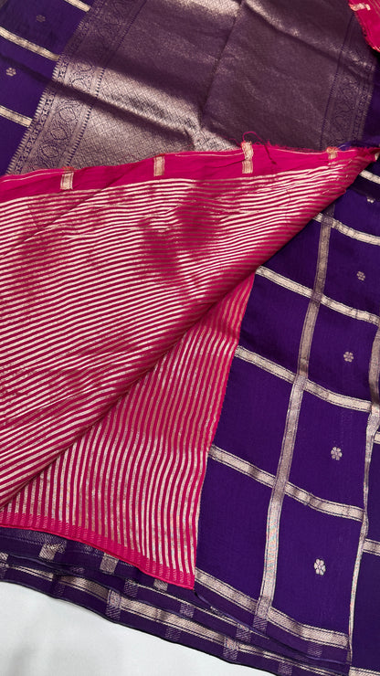 Semi Munga Crepe Saree