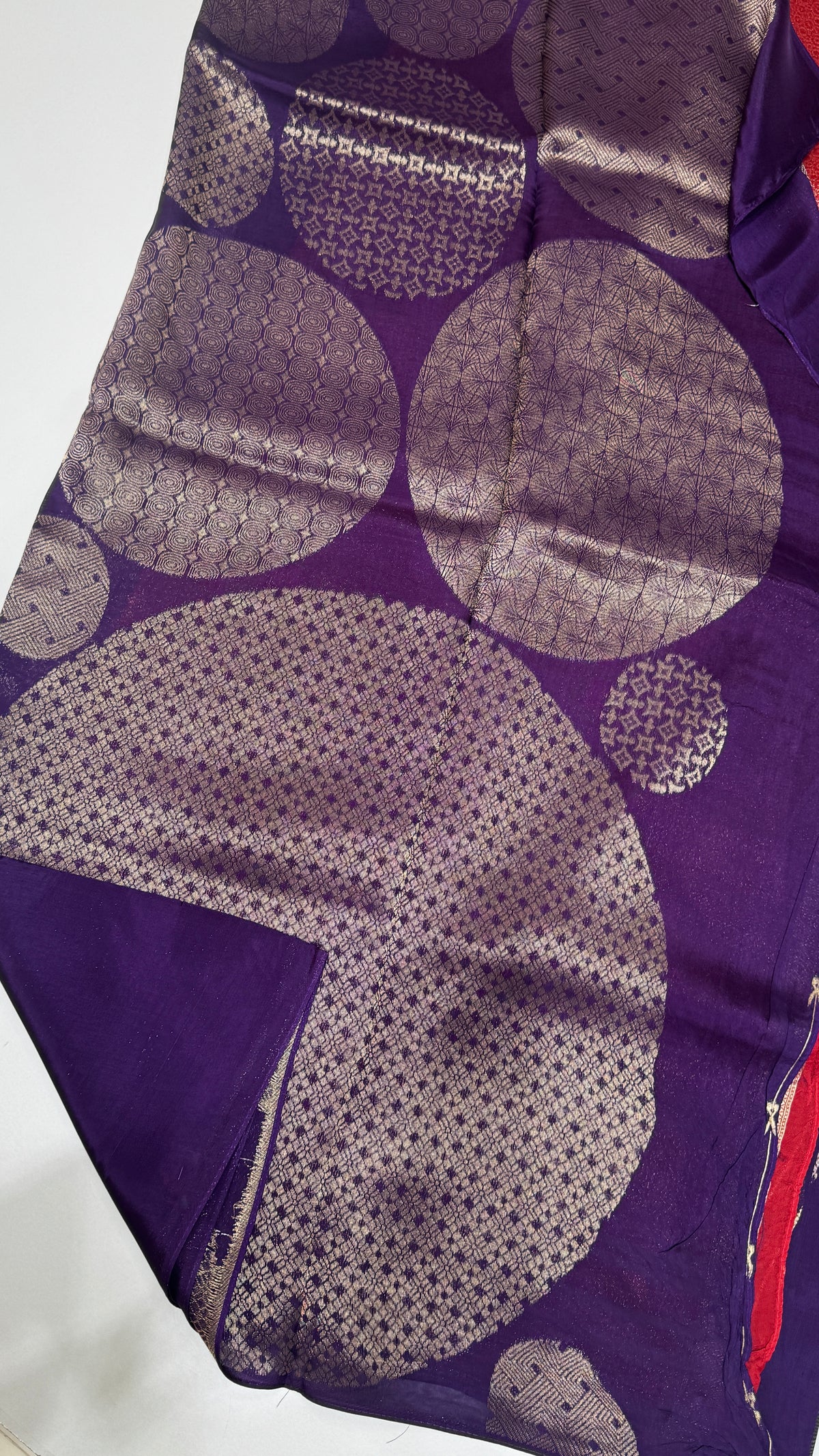 Borderless Tussar Georgette Saree