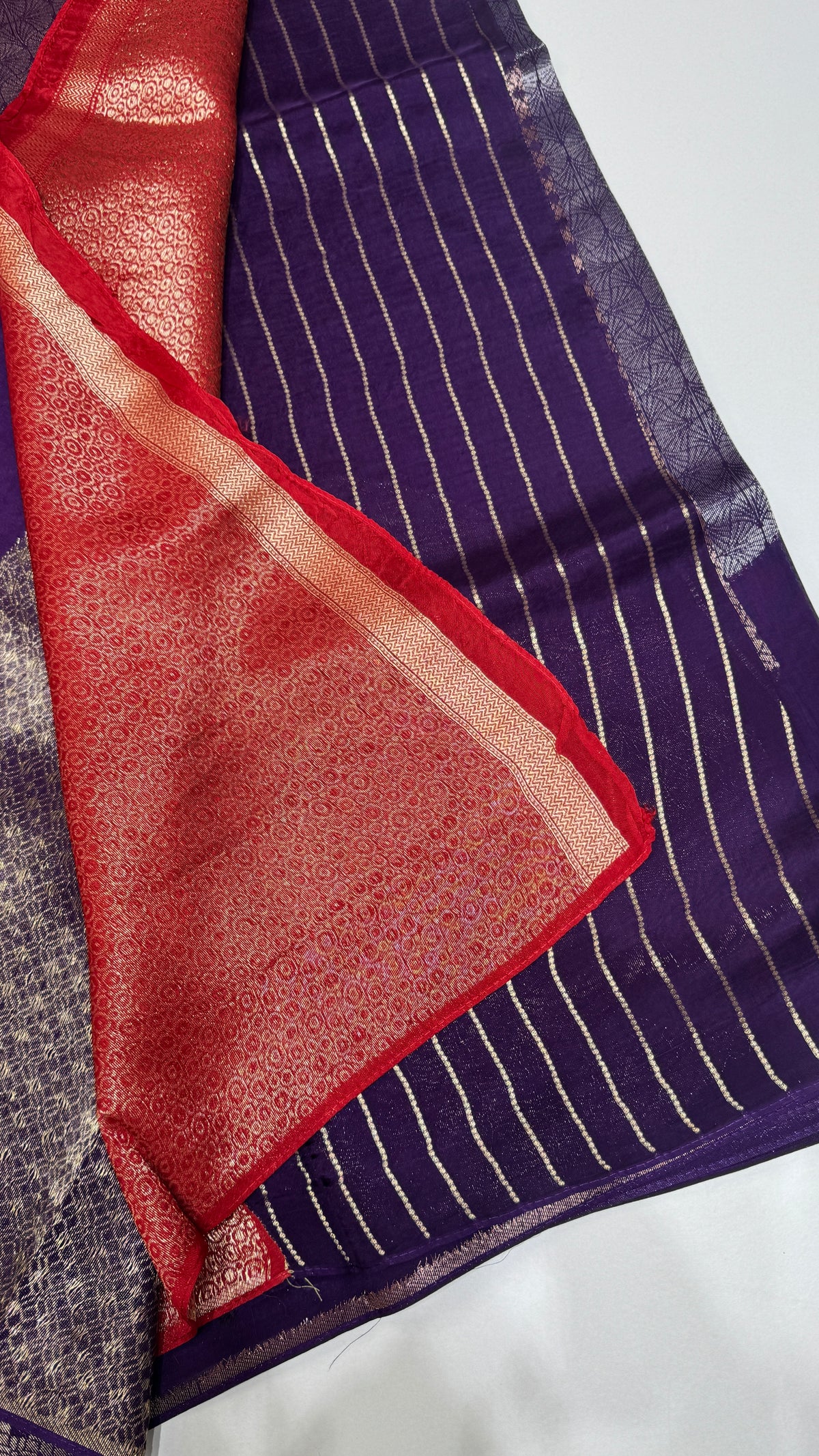 Borderless Tussar Georgette Saree