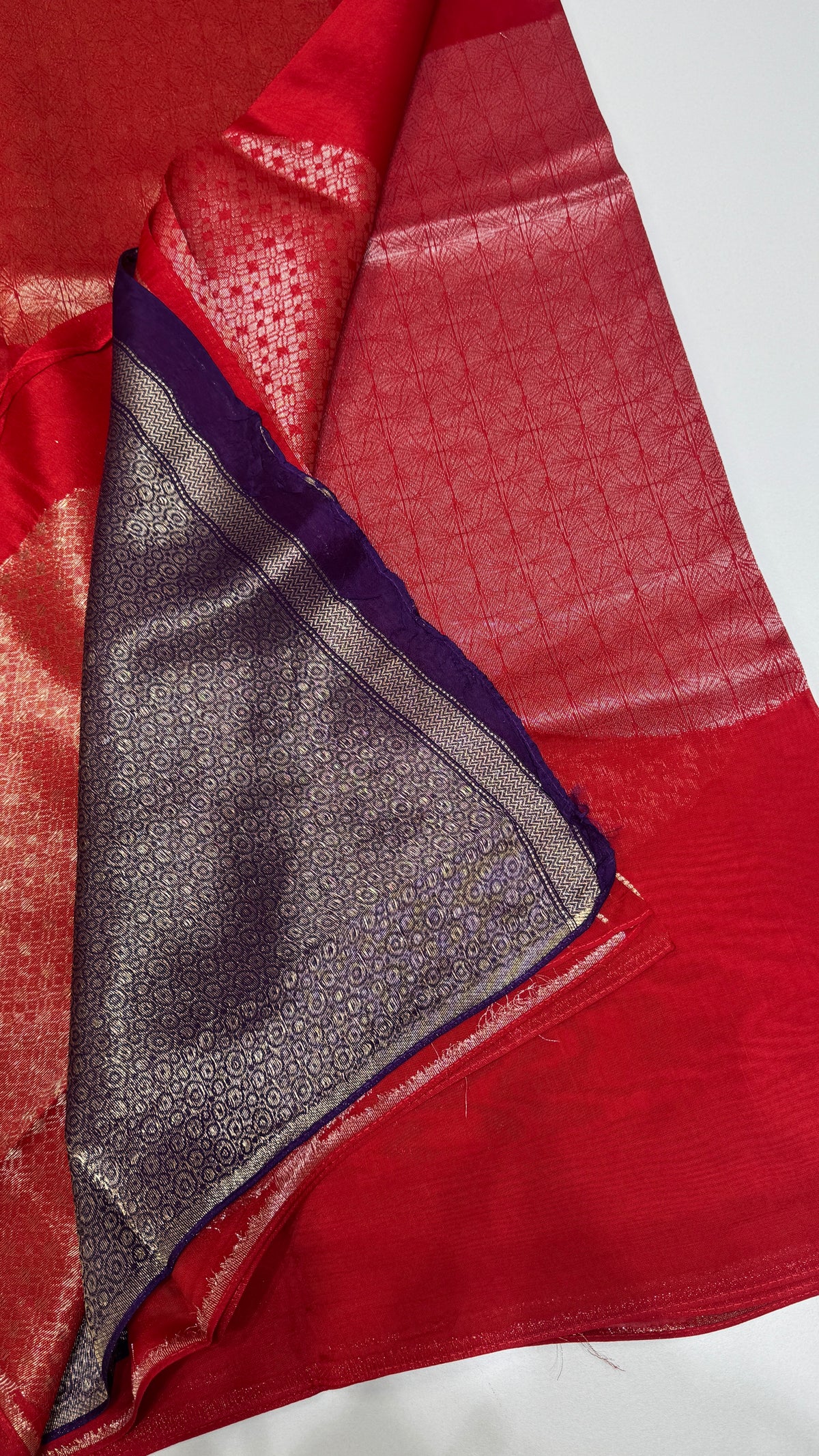 Borderless Tussar Georgette Saree