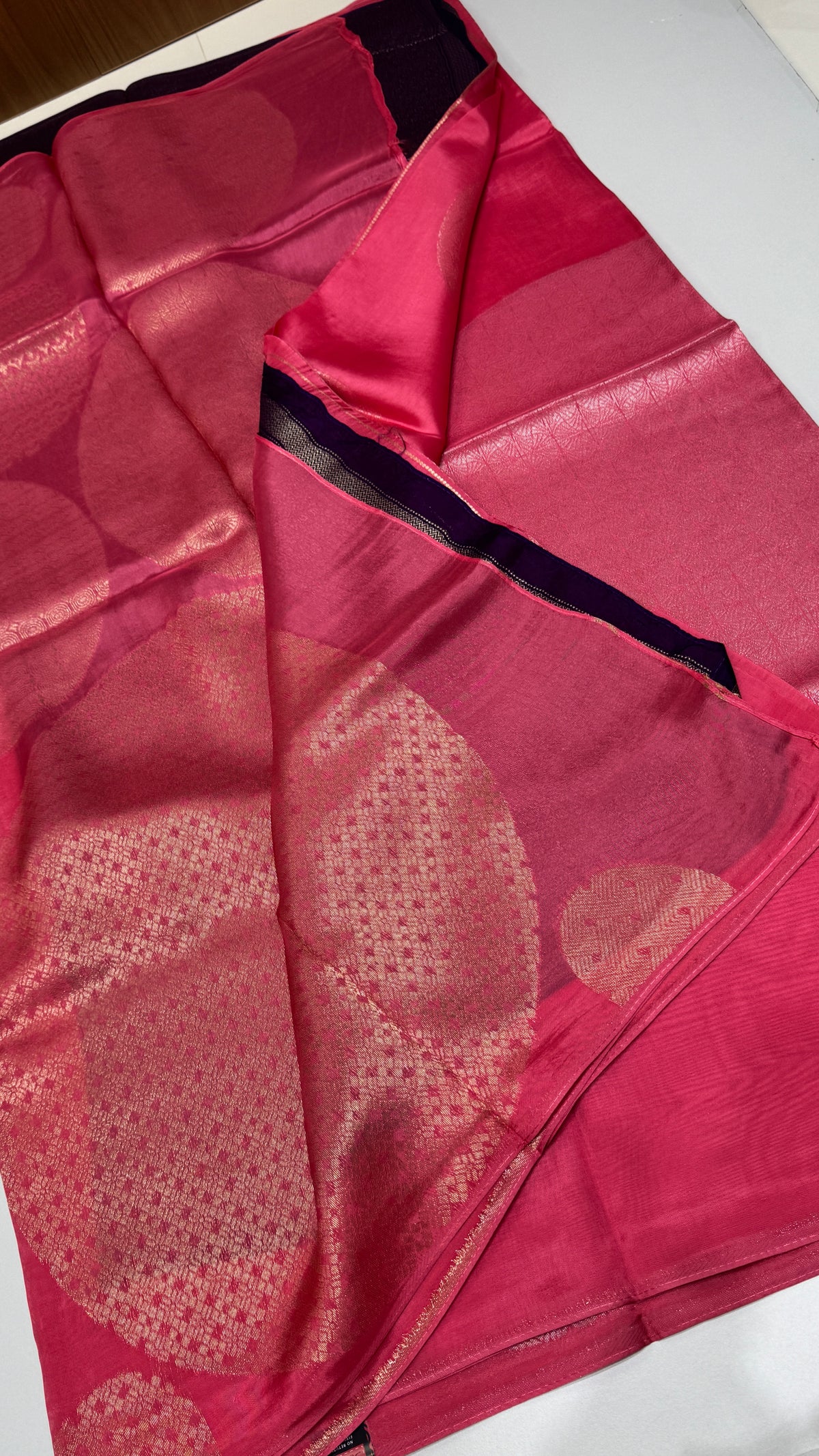 Borderless Tussar Georgette Saree