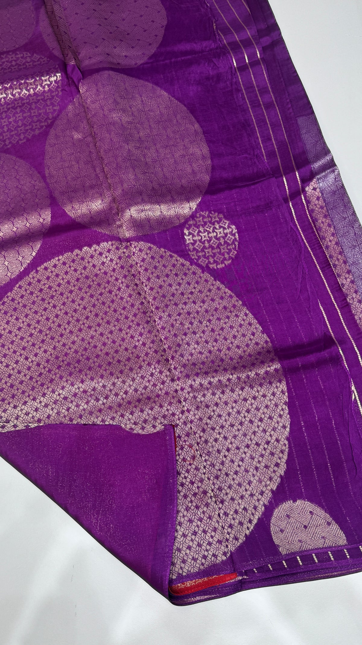 Borderless Tussar Georgette Saree