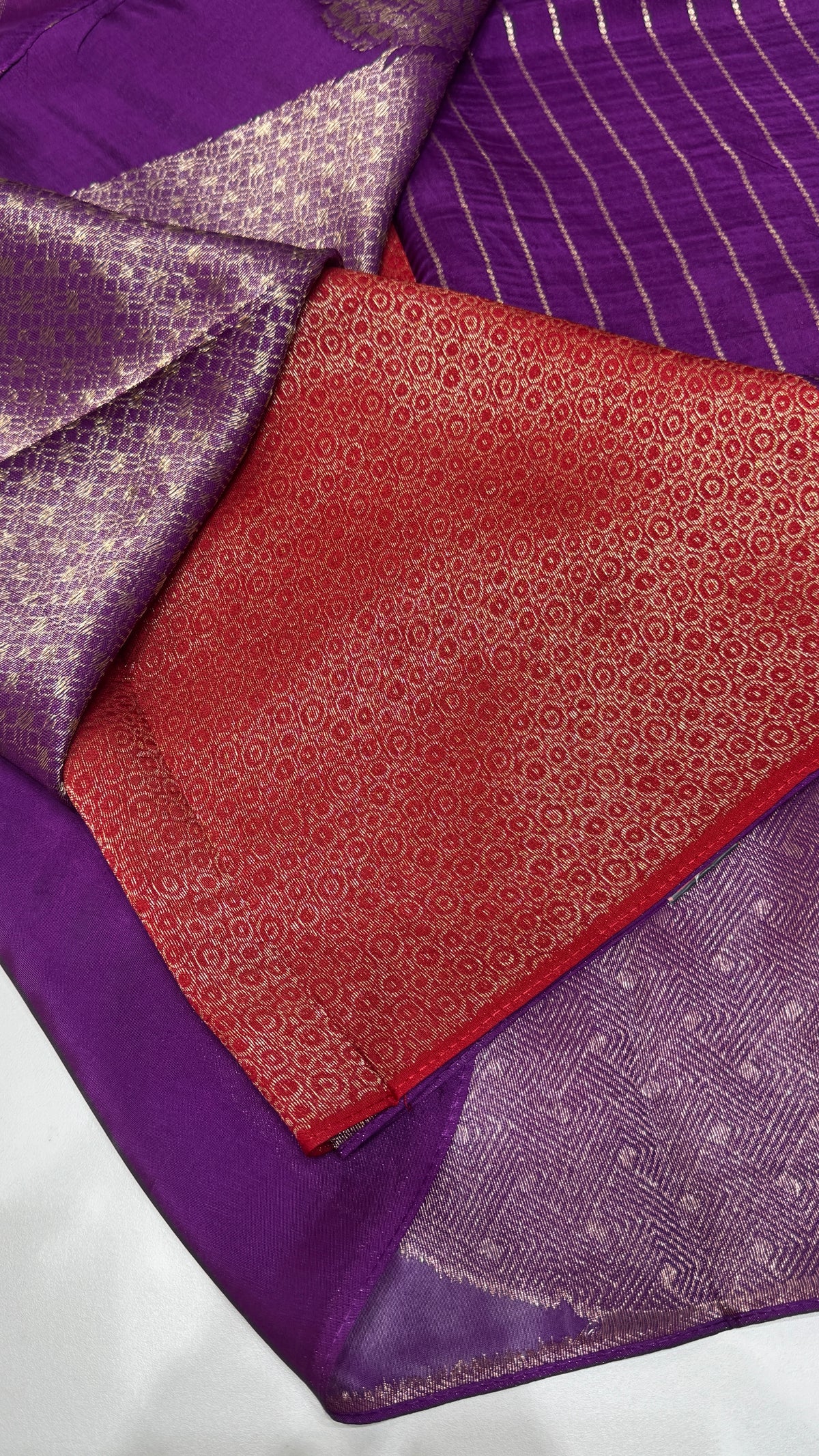 Borderless Tussar Georgette Saree