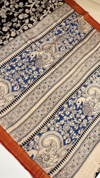 Kalamkari Chennuri Silk Saree