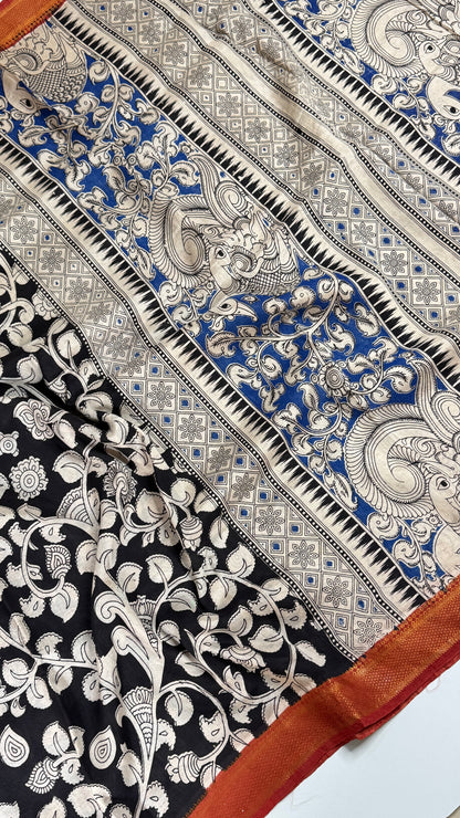 Kalamkari Chennuri Silk Saree