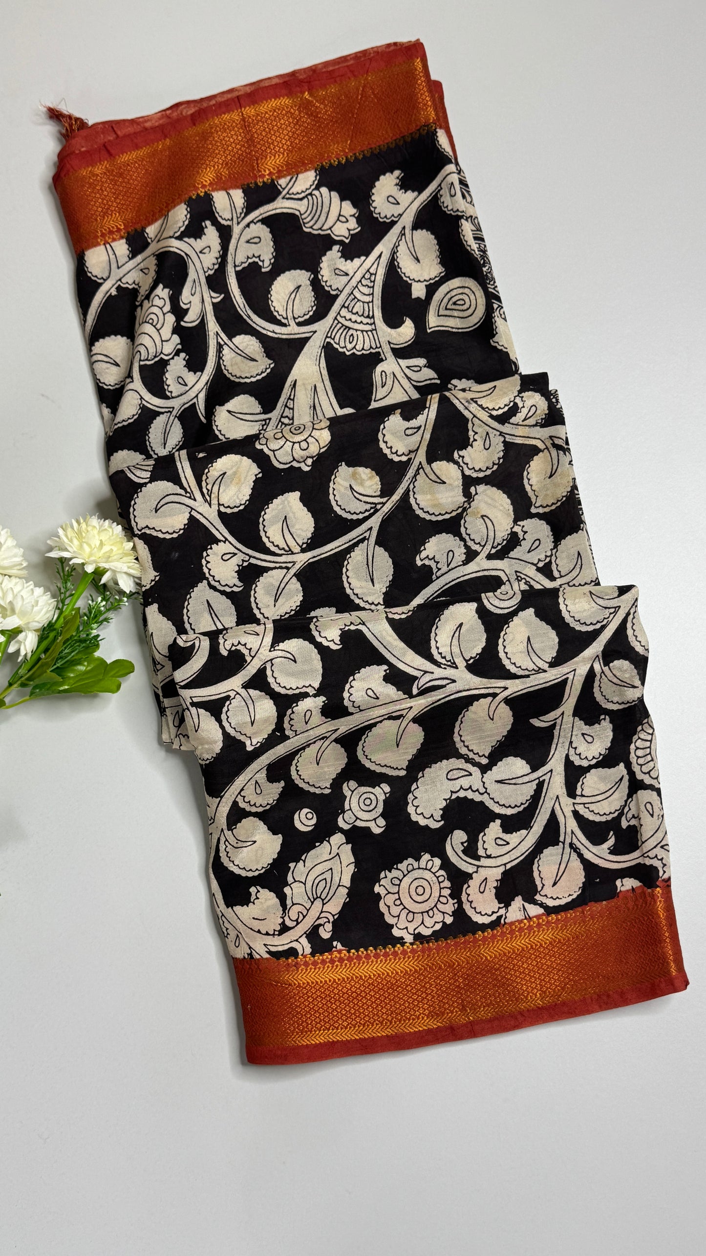 Kalamkari Chennuri Silk Saree