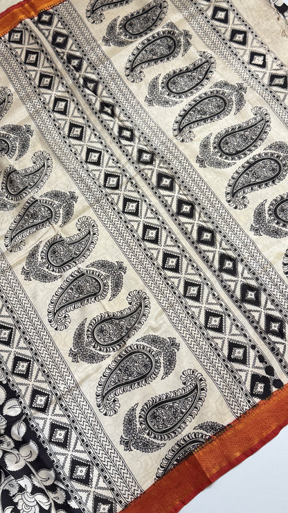 Kalamkari Chennuri Silk Saree