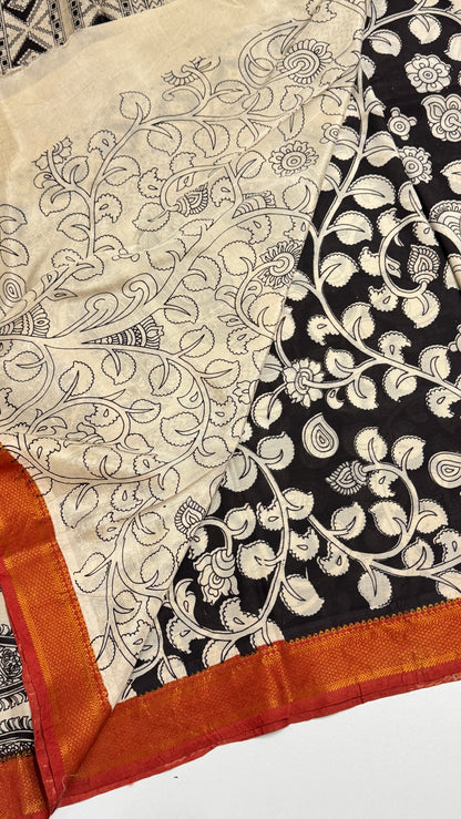 Kalamkari Chennuri Silk Saree