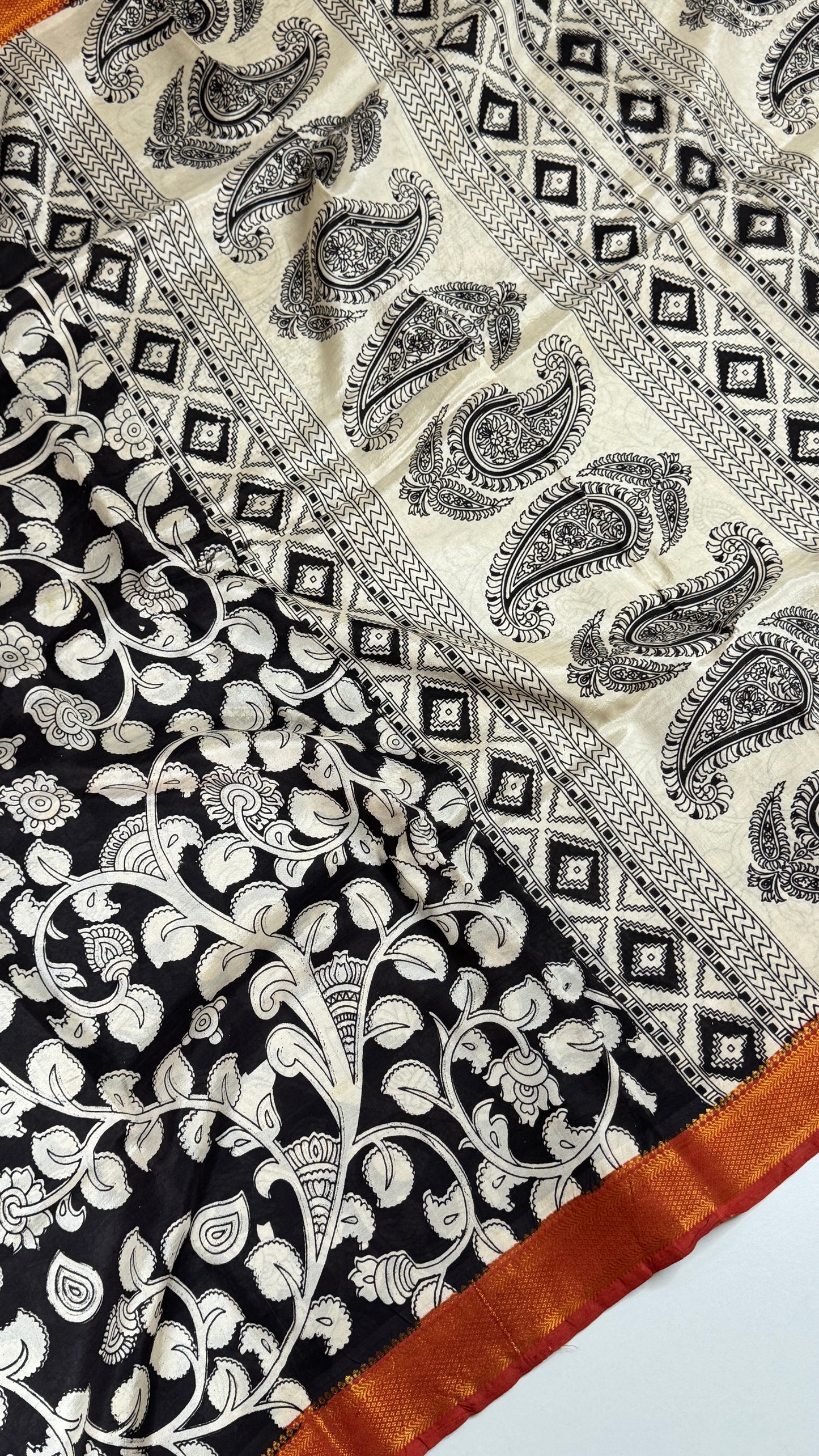 Kalamkari Chennuri Silk Saree