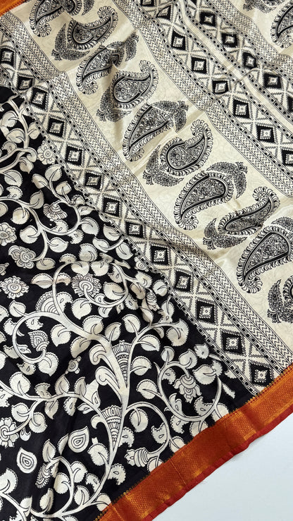 Kalamkari Chennuri Silk Saree