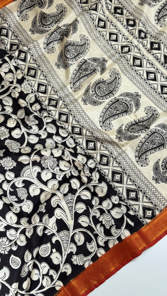 Kalamkari Chennuri Silk Saree