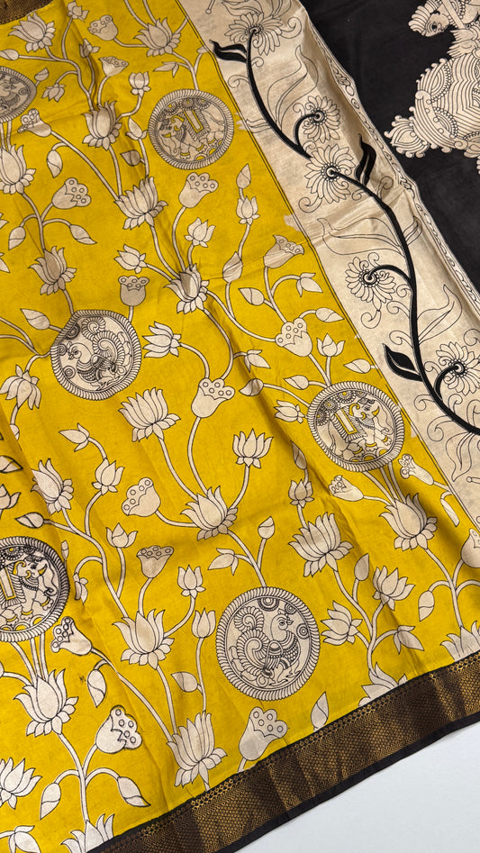 Kalamkari Chennuri Silk Saree