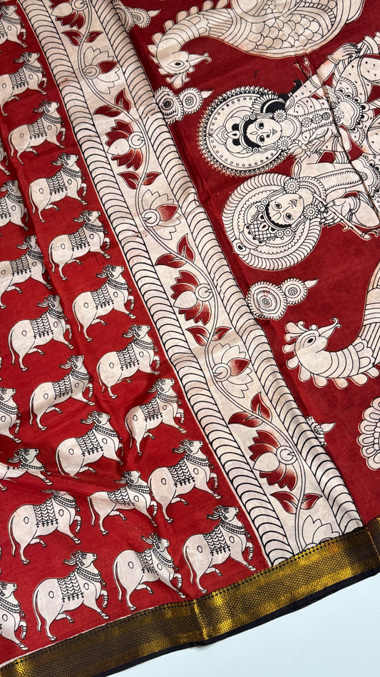 Kalamkari Chennuri Silk Saree