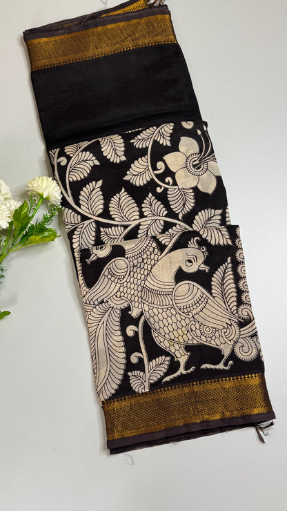 Kalamkari Chennuri Silk Saree