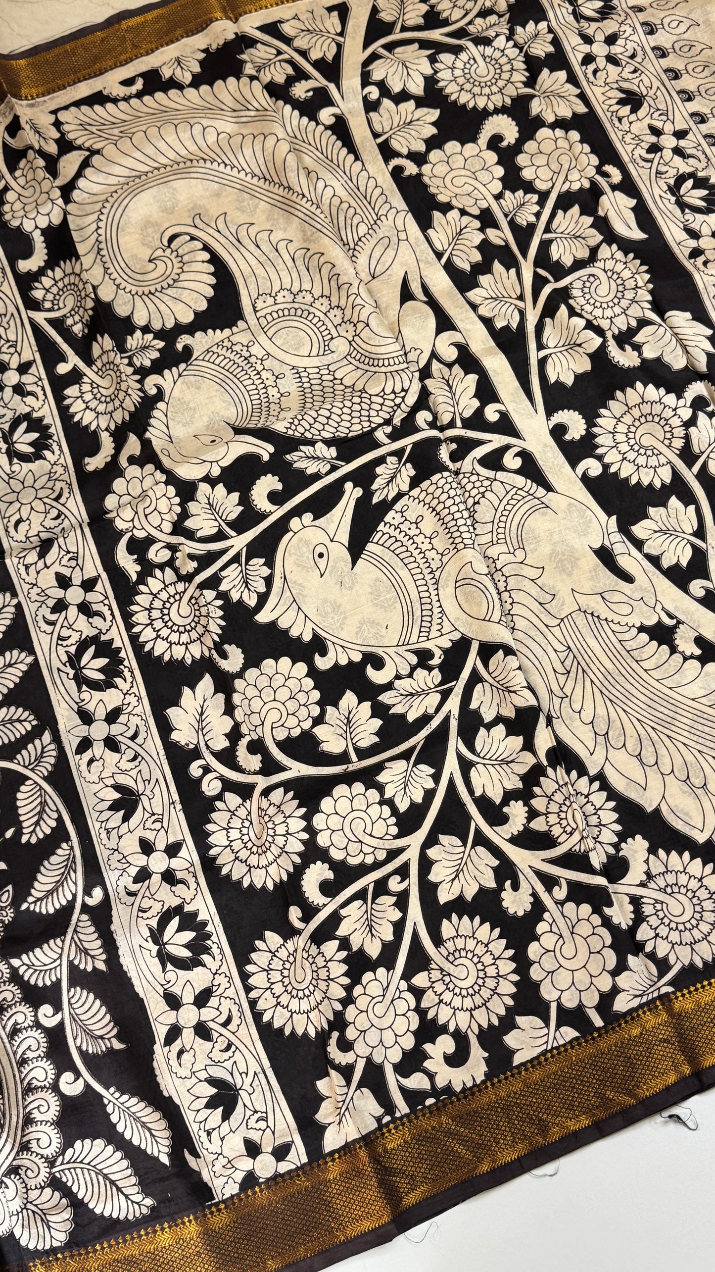 Kalamkari Chennuri Silk Saree