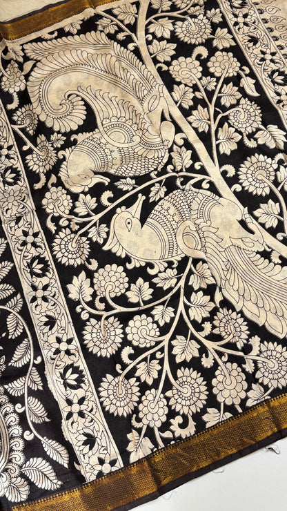 Kalamkari Chennuri Silk Saree