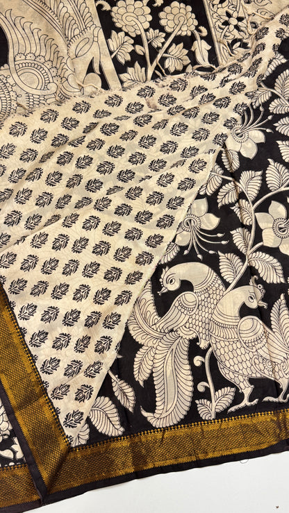Kalamkari Chennuri Silk Saree