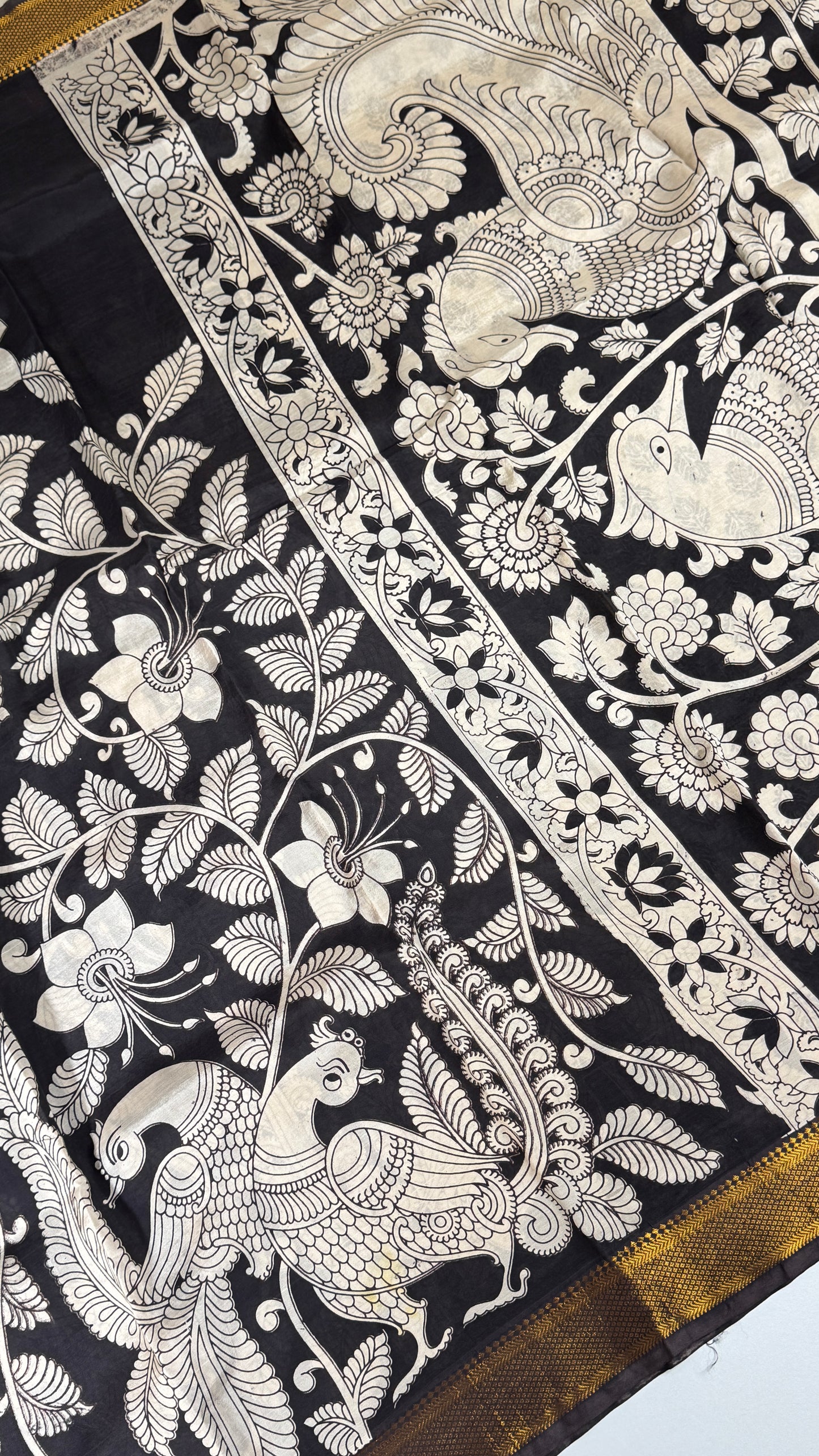Kalamkari Chennuri Silk Saree