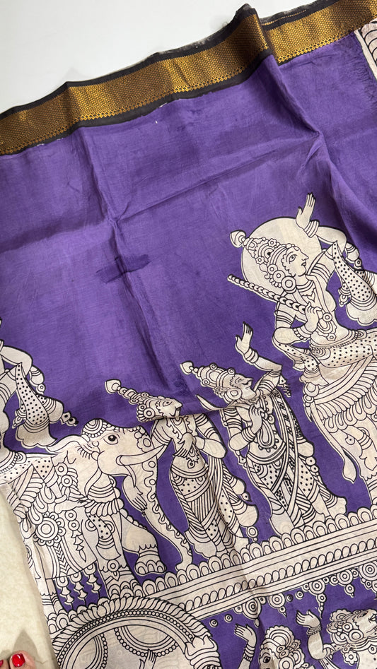 Kalamkari Chennuri Silk Saree
