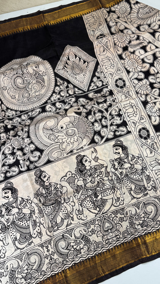 Kalamkari Chennuri Silk Saree