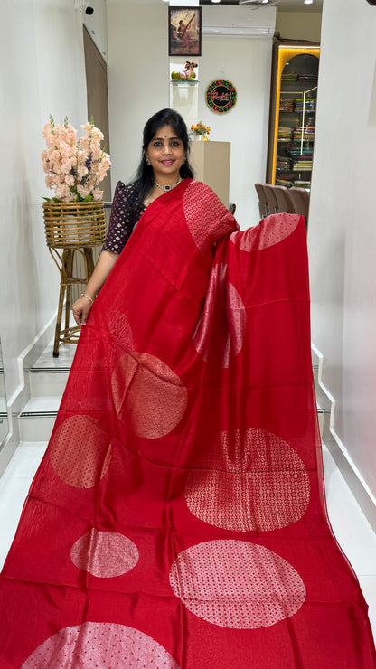 Borderless Tussar Georgette Saree
