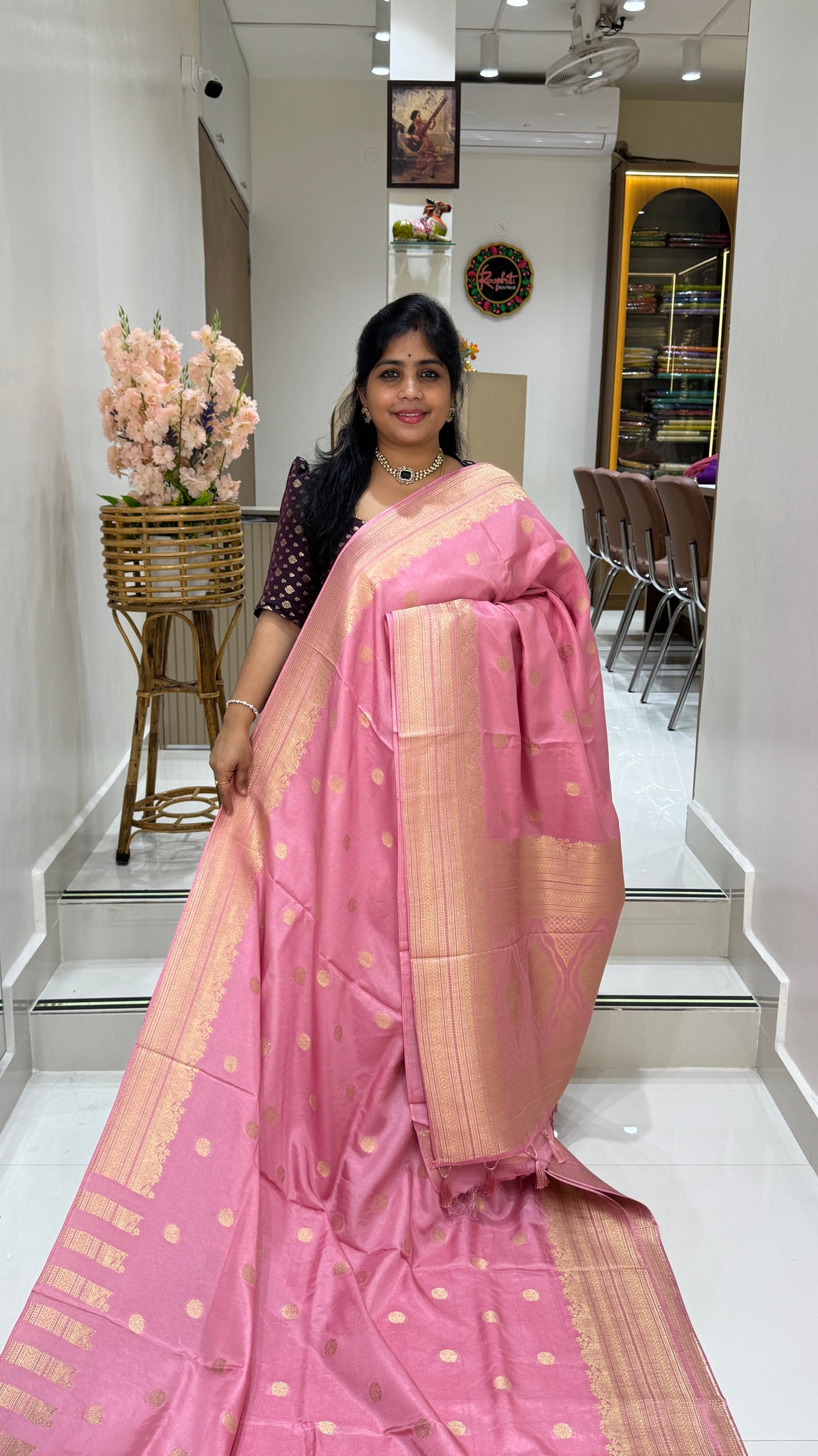 Tussar Georgette Saree with Border