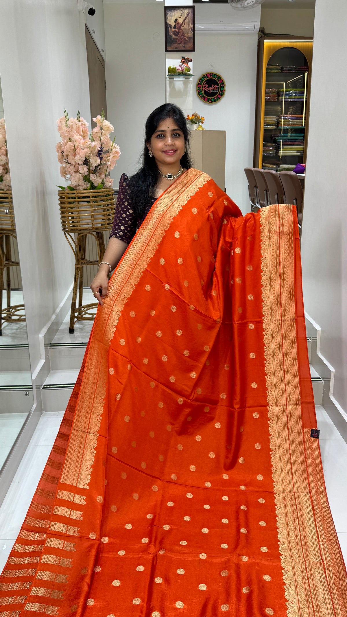 Tussar Georgette Saree with Border