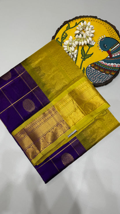 Mayil & Chakram Butta Pure Silk Cotton Saree