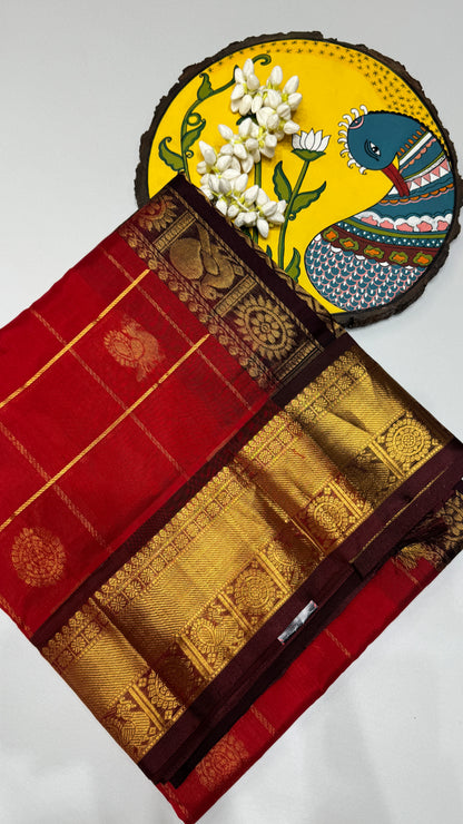 Mayil & Chakram Butta Pure Silk Cotton Saree