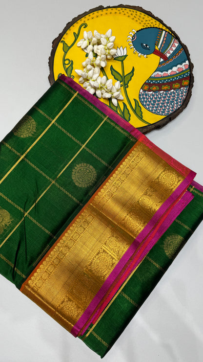 Mayil & Chakram Butta Pure Silk Cotton Saree