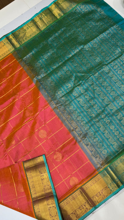 Mayil & Chakram Butta Pure Silk Cotton Saree