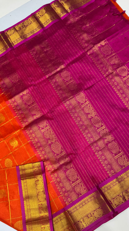 Mayil & Chakram Butta Pure Silk Cotton Saree