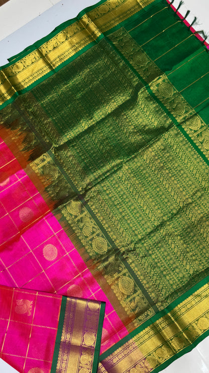 Mayil & Chakram Butta Pure Silk Cotton Saree