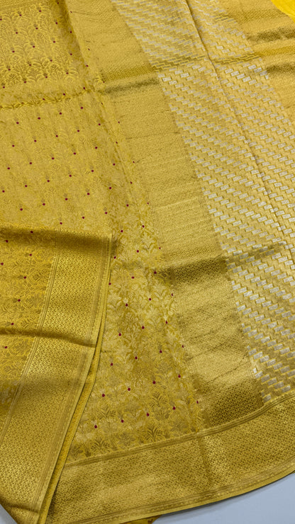 Brocade Crepe Saree