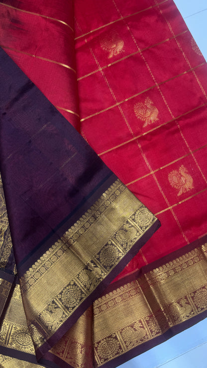 Mayil & Chakram Butta Pure Silk Cotton Saree