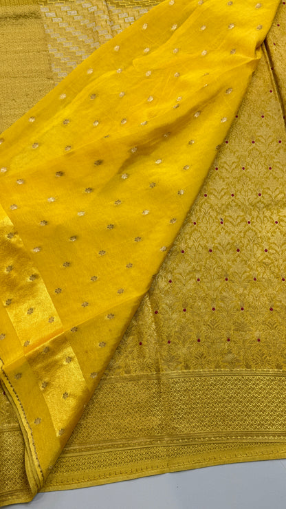 Brocade Crepe Saree