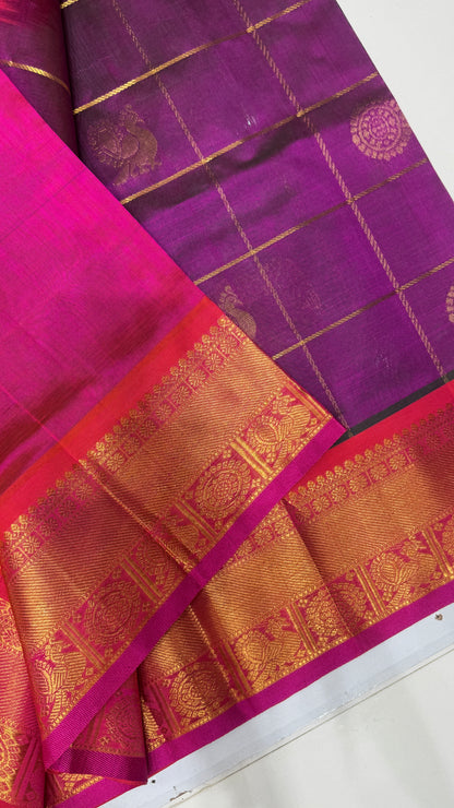 Mayil & Chakram Butta Pure Silk Cotton Saree