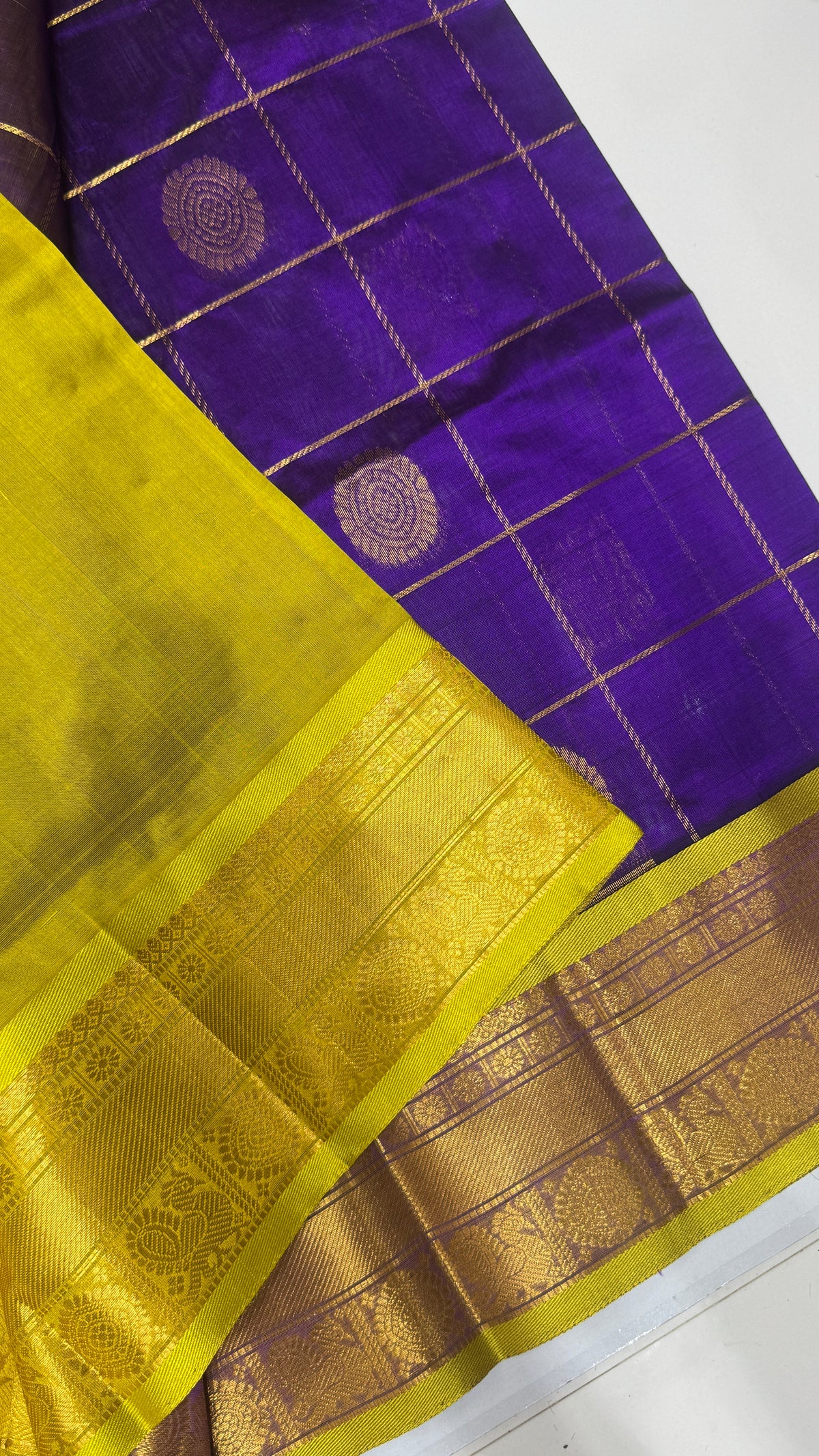 Mayil & Chakram Butta Pure Silk Cotton Saree