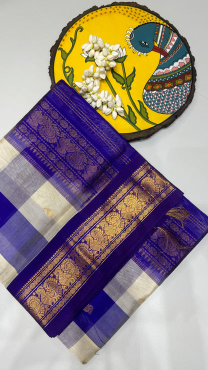 Korvai Palum Pazhamum Pure Silk Cotton Saree