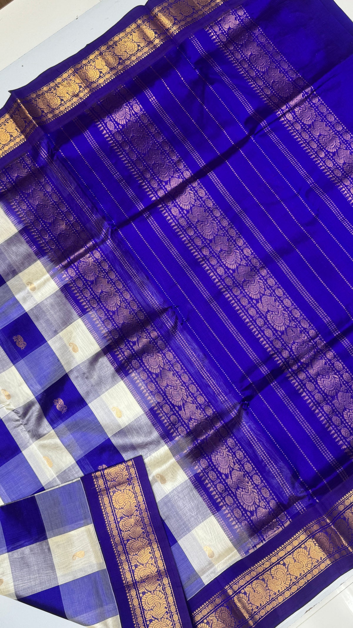Korvai Palum Pazhamum Pure Silk Cotton Saree
