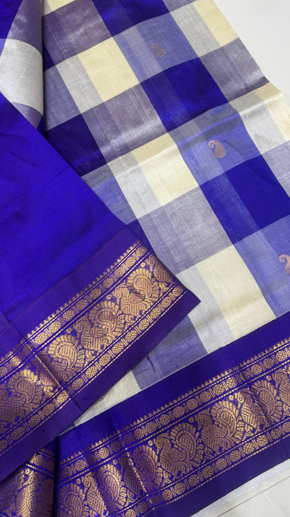 Korvai Palum Pazhamum Pure Silk Cotton Saree
