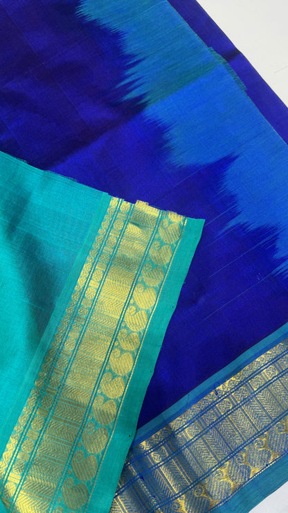 Butta Pure Silk Cotton Saree with non Korvai Border