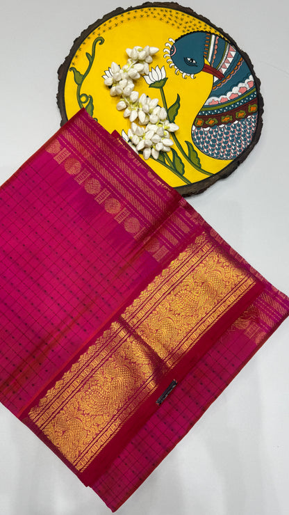 Pure handloom Lakshadeepam Silk cotton saree