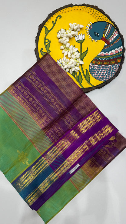 Kolam Pure handloom Silk cotton saree