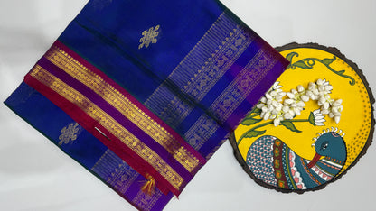 Kolam Pure handloom Silk cotton saree