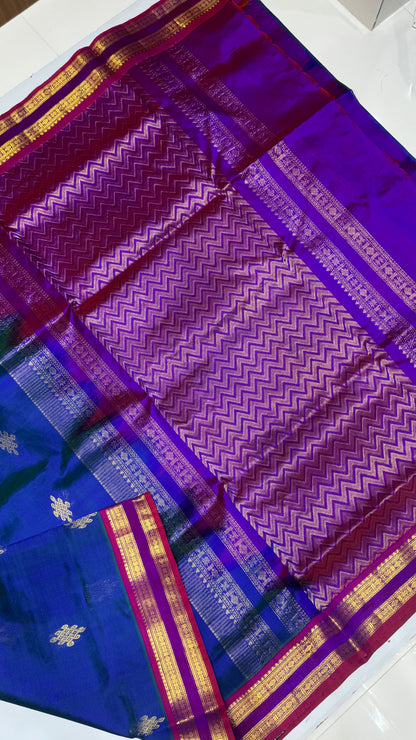 Kolam Pure handloom Silk cotton saree