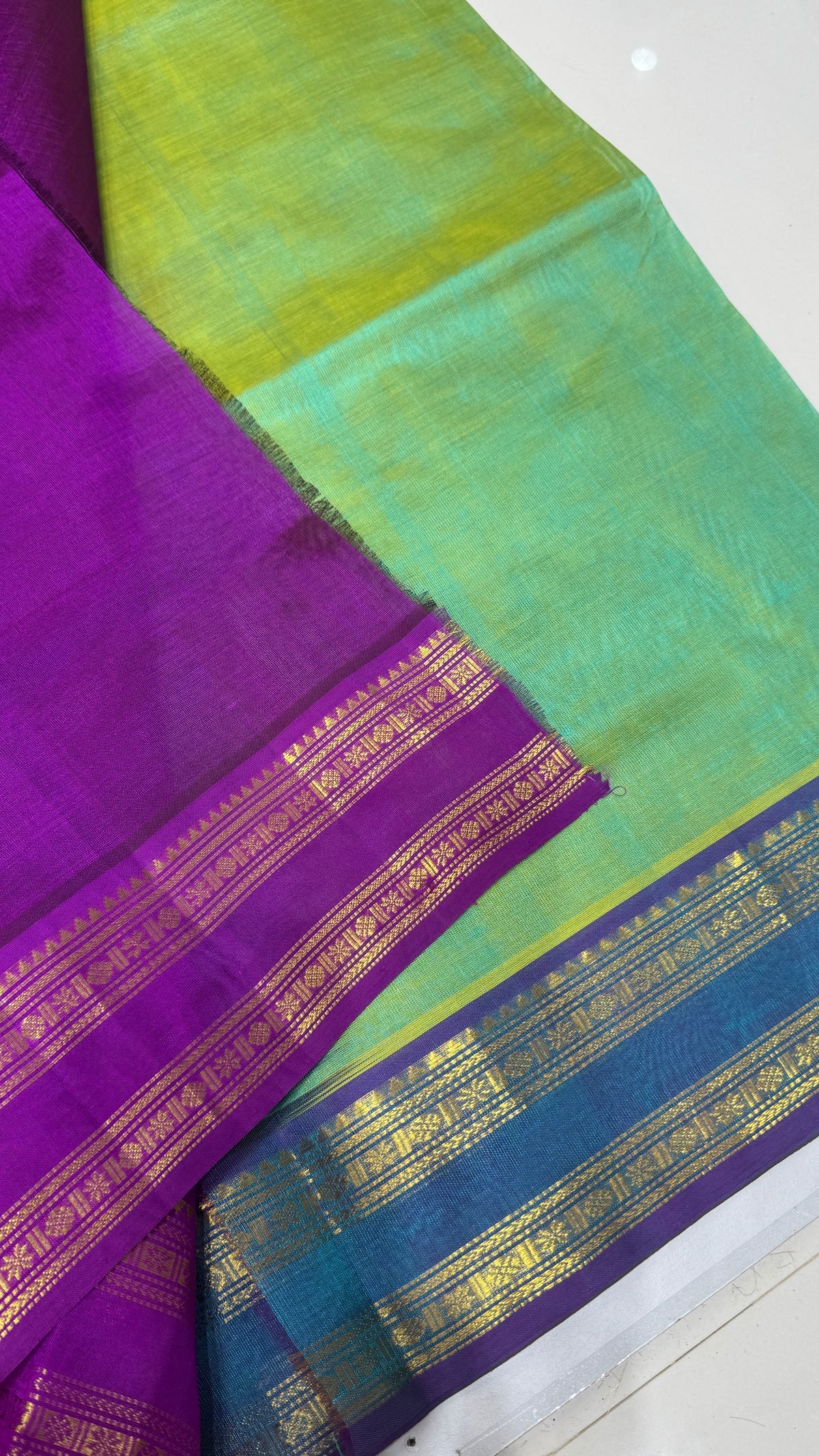 Kolam Pure handloom Silk cotton saree